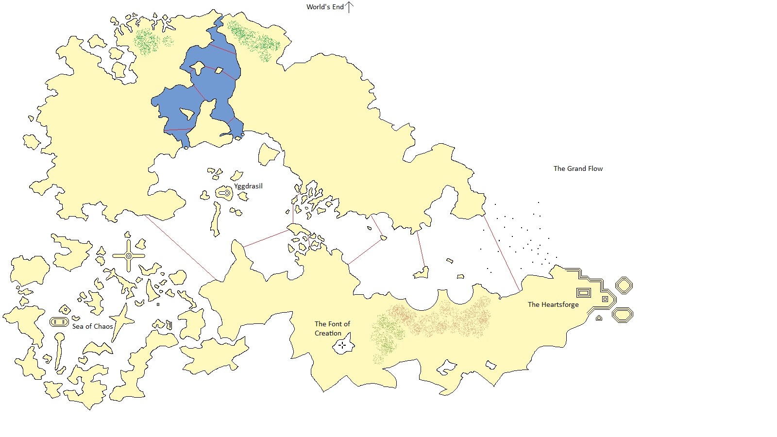 Preliminary map of Arcana
