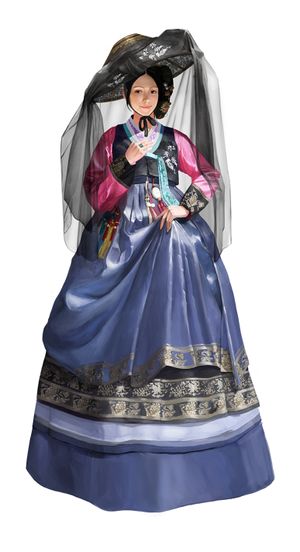 Lady in Hanbok by whitecorpes.jpg